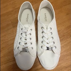 Bebe Logo Tennis Shoes, Sz 11